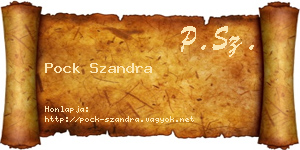Pock Szandra névjegykártya